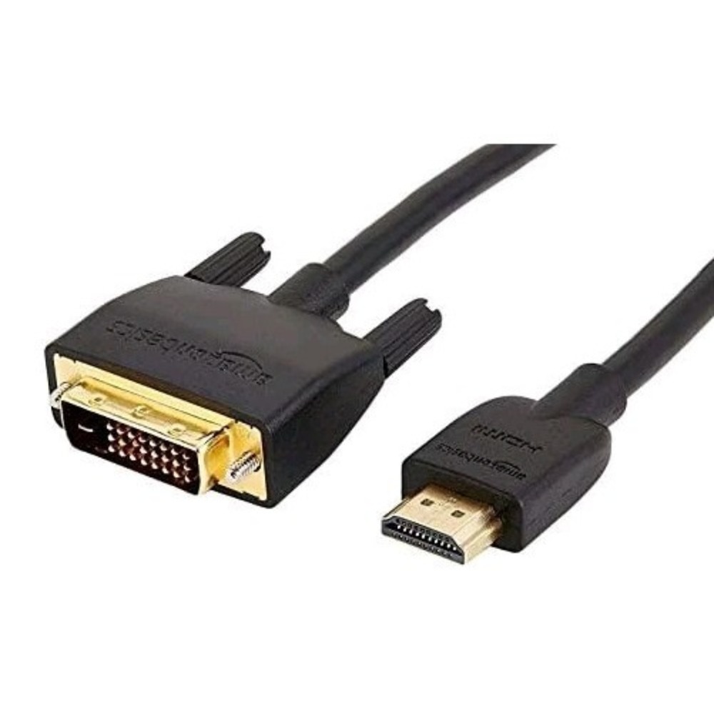 Amazon Basics HDMI to DVI Adapter Cable 6 Ft Bi-Directional 1080p 2 Pack